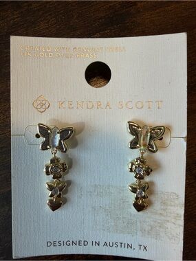Kendra Scott Hinged Butterfly Earrings. NWT